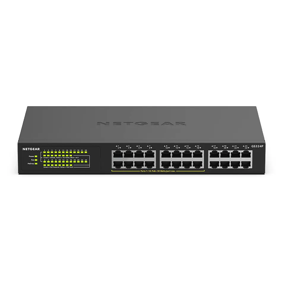 netgear-gs324p-prosafe-24-port-poe-switch-190w image 1