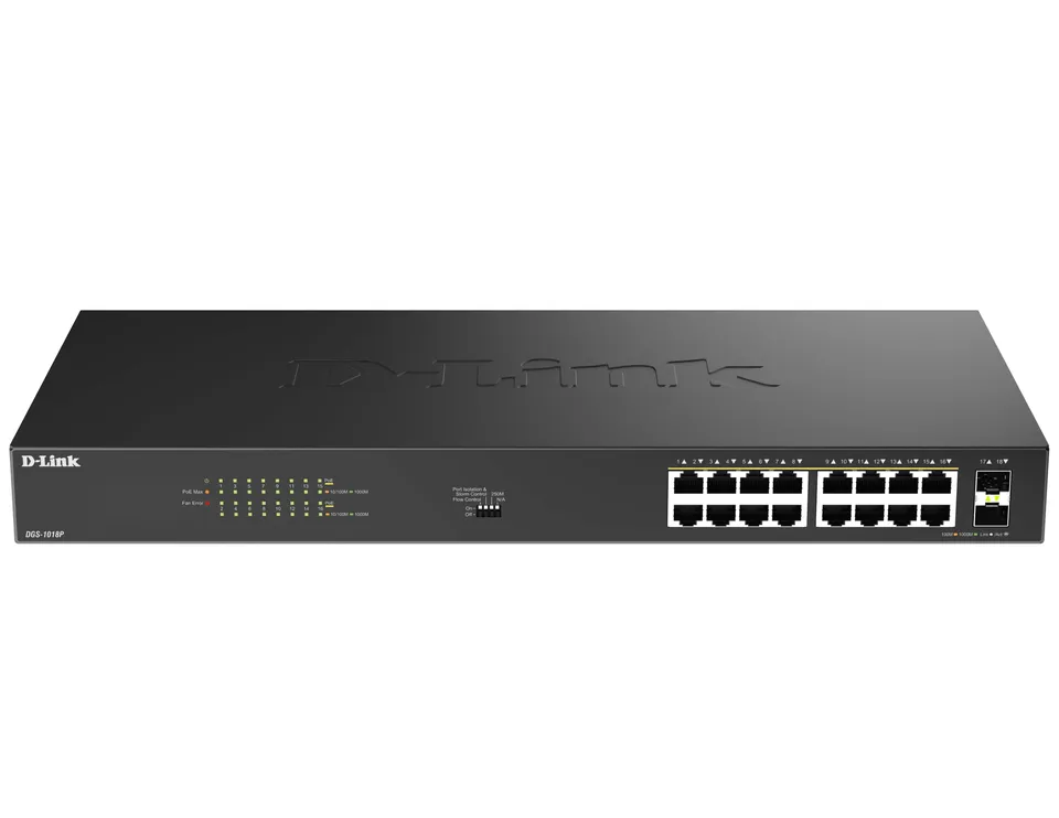 d-link-dgs-1000-dgs-1018p-18-port-gigabit-poe-switch-240w image 1