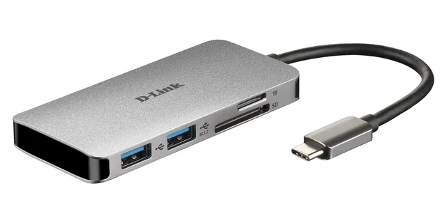 d-link-dub-m610-6-in-1-usb-c-hub-hdmi-4k-100w-sd image 1