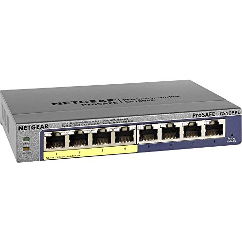 netgear-prosafe-gs108pe-8-port-gigabit-poe-switch-managed-53w image 4