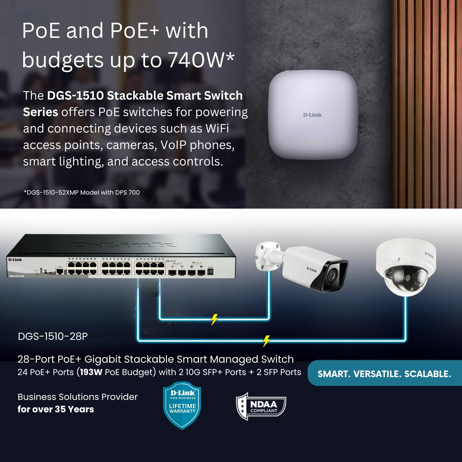 d-link-dgs-1510-28p-28-port-gigabit-poe-switch-193w image 2