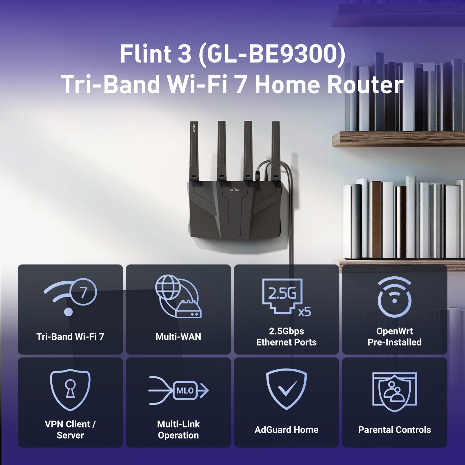 gl-inet-flint-3-gl-be9300-heim-router-wi-fi-7-tri-band image 4