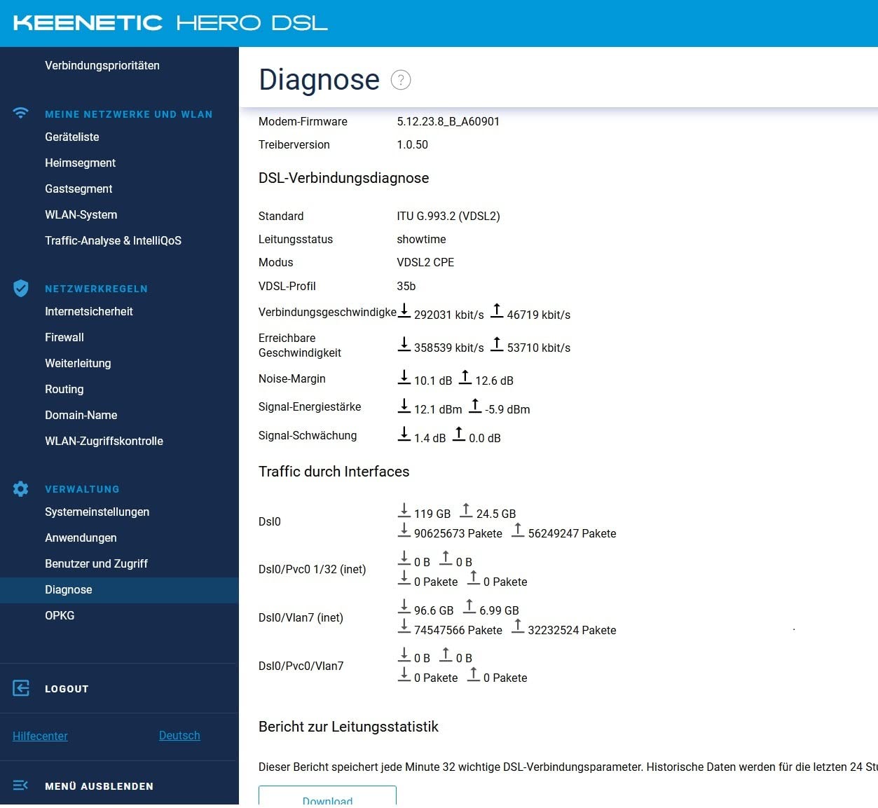 DSL läuft