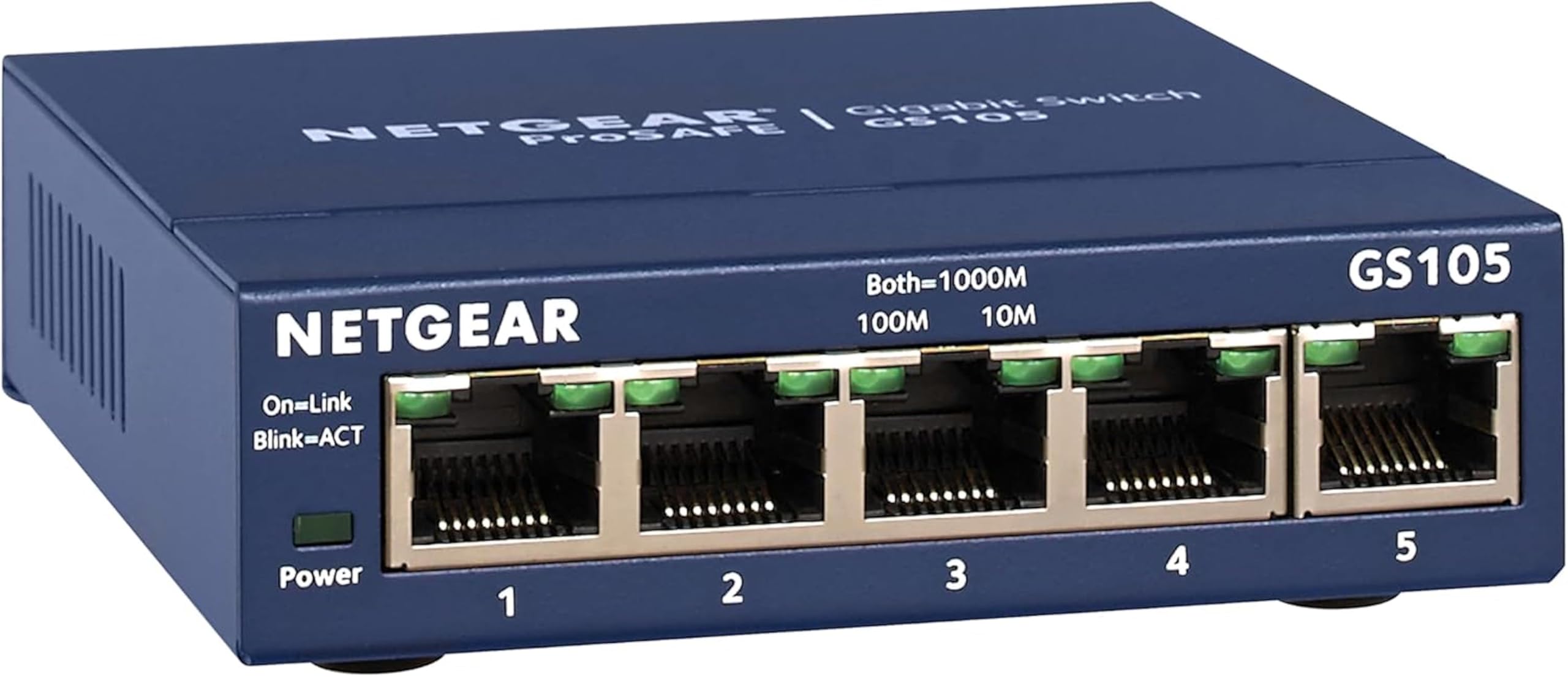netgear-prosafe-gs105na-5-port-gigabit-switch-unmanaged-grau image 1