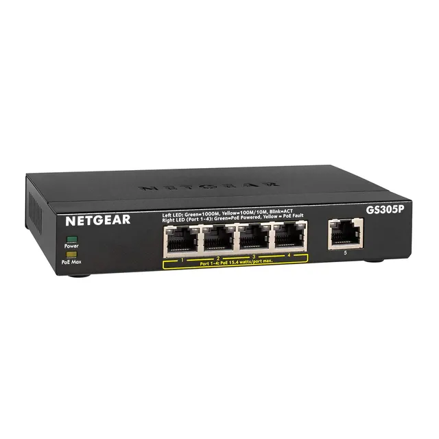 netgear-prosafe-gs305p-5-port-poe-switch-55w-l-fterlos image 1