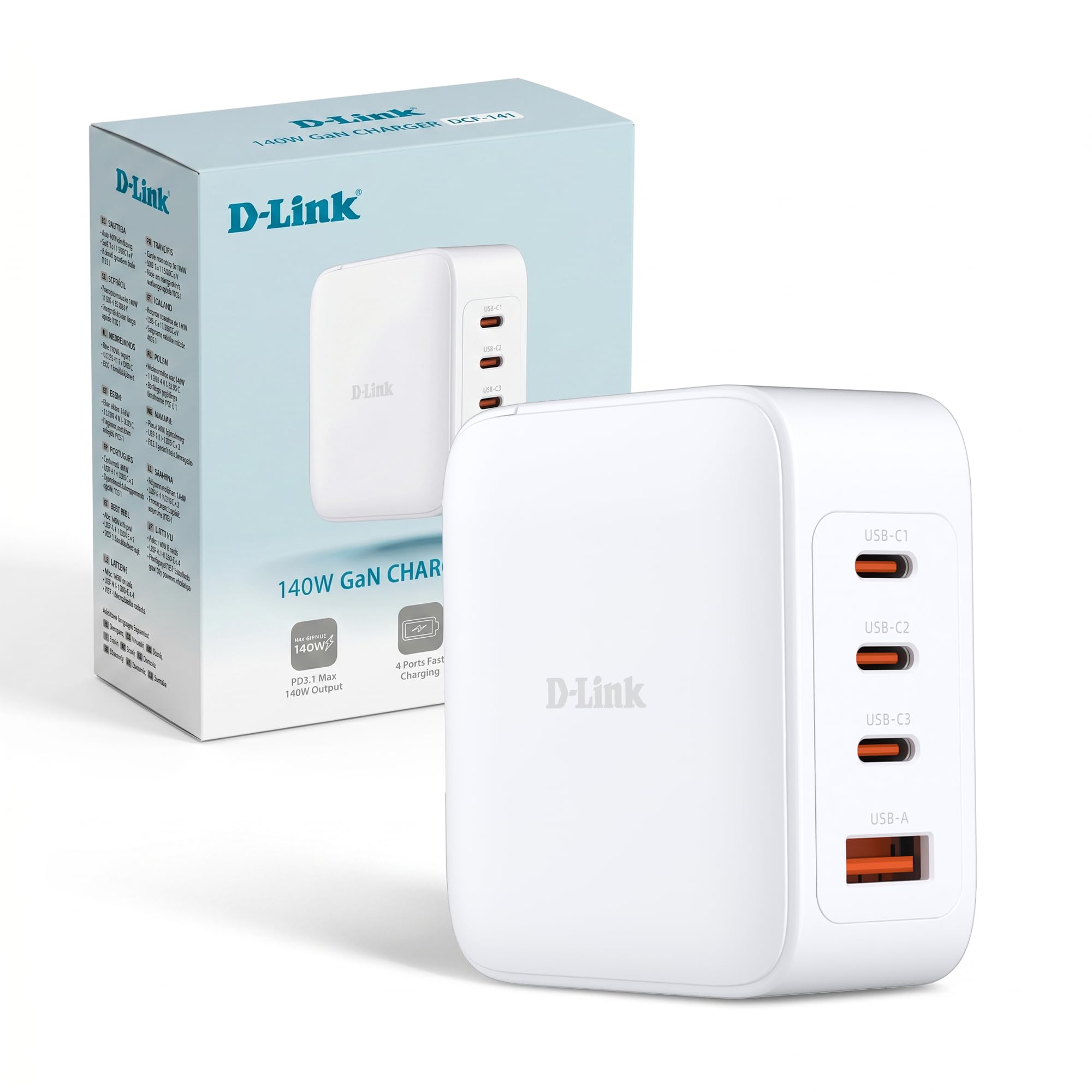 d-link-dgs-1000-dcp-101-usb-ladeger-t-100w-gan-4-port image 3