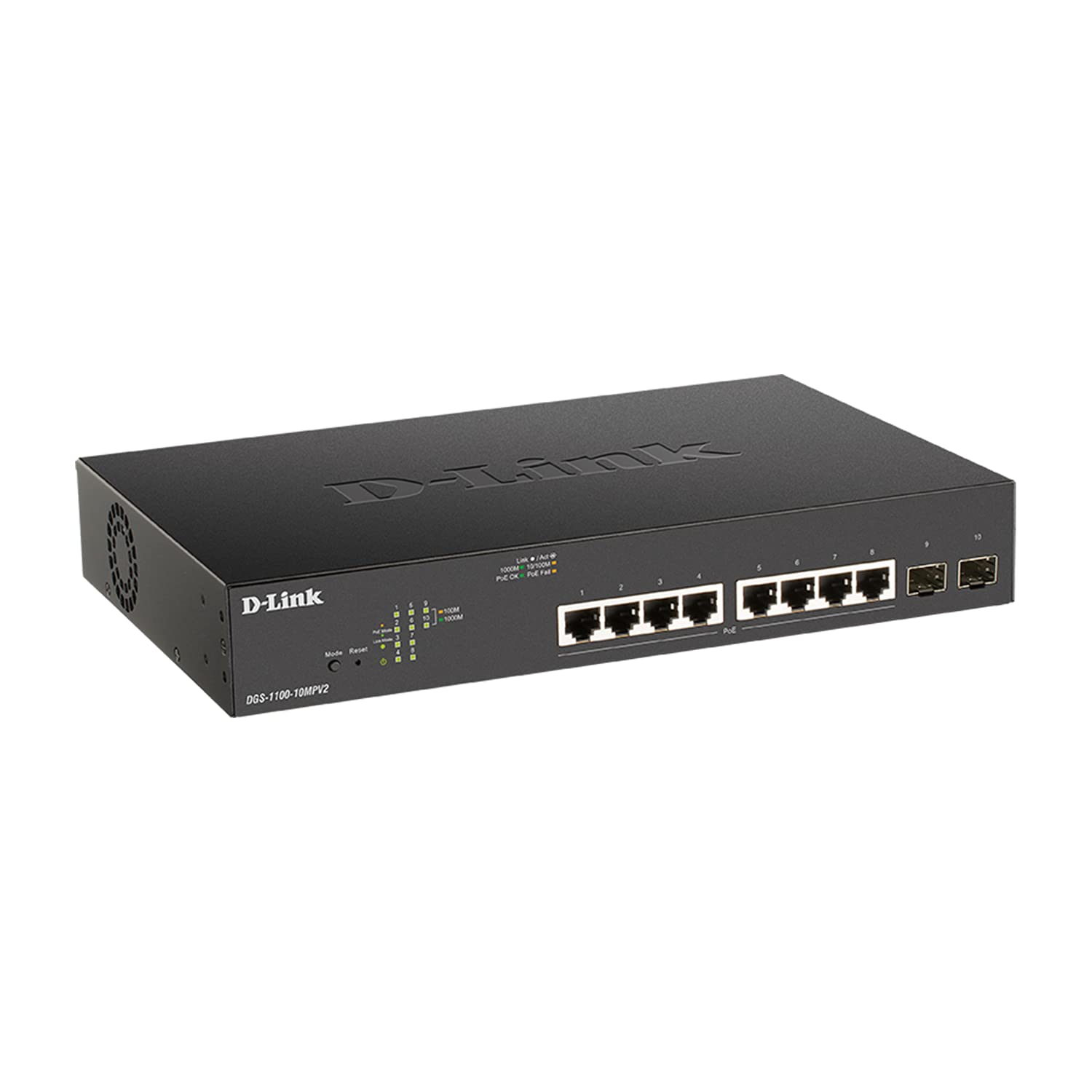 d-link-dgs-1100-10mpv2-10-port-gigabit-poe-switch-130w-2xsfp image 4