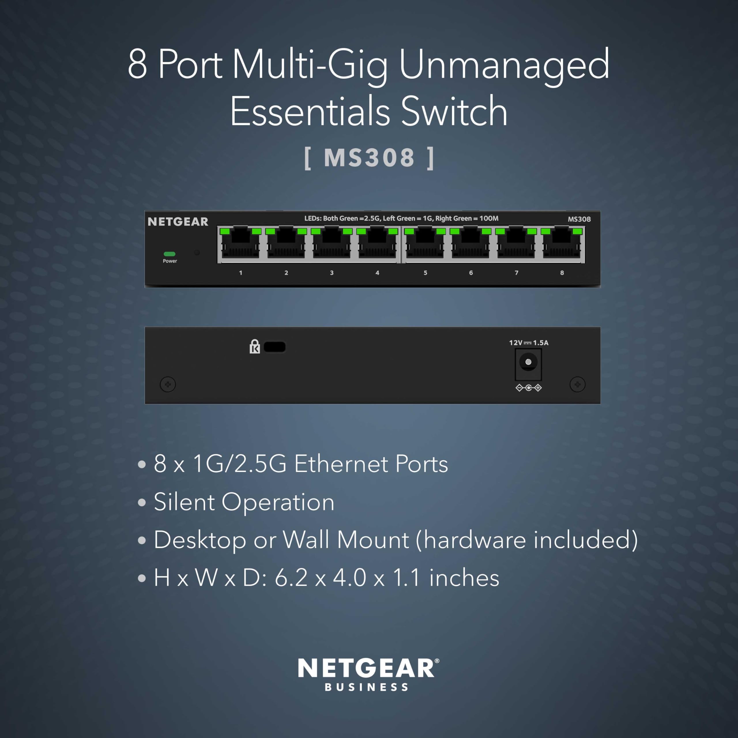 netgear-prosafe-ms308-switch-8-port-2-5g-unmanaged-multi-gigabit image 2