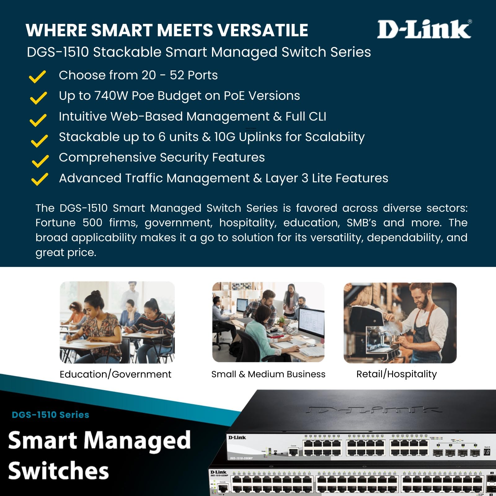 d-link-dgs-1510-28p-28-port-gigabit-poe-switch-193w image 4