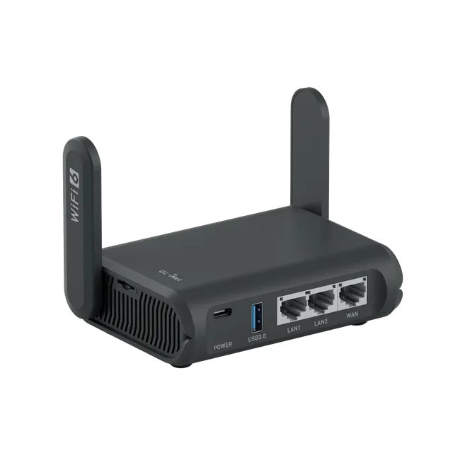 gl-inet-slate-ax-gl-axt1800-wifi-6-reiserouter-gigabit-vpn image 1
