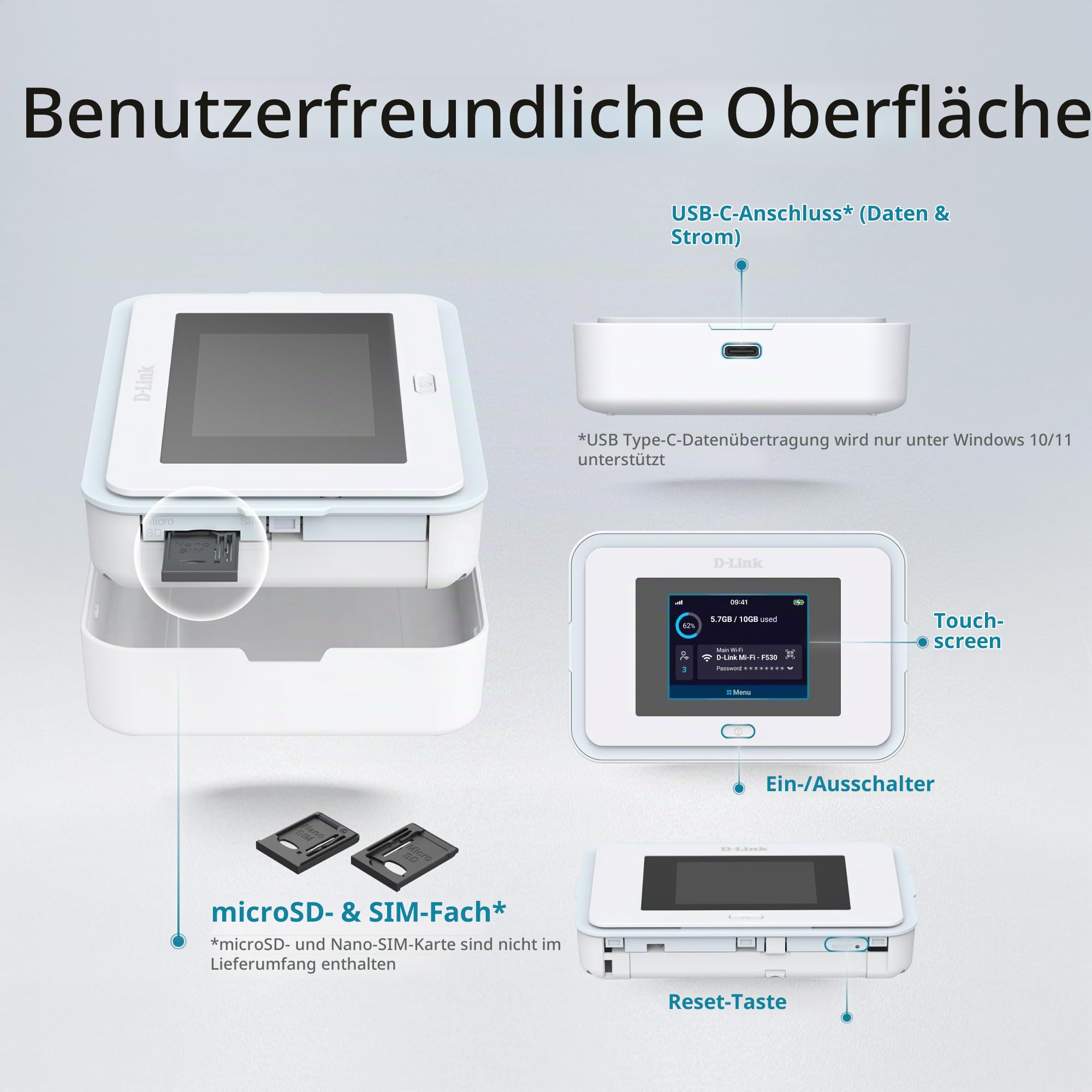 d-link-eagle-pro-ai-f530-5g-mobiler-hotspot-32-ger-te-touchscreen image 2