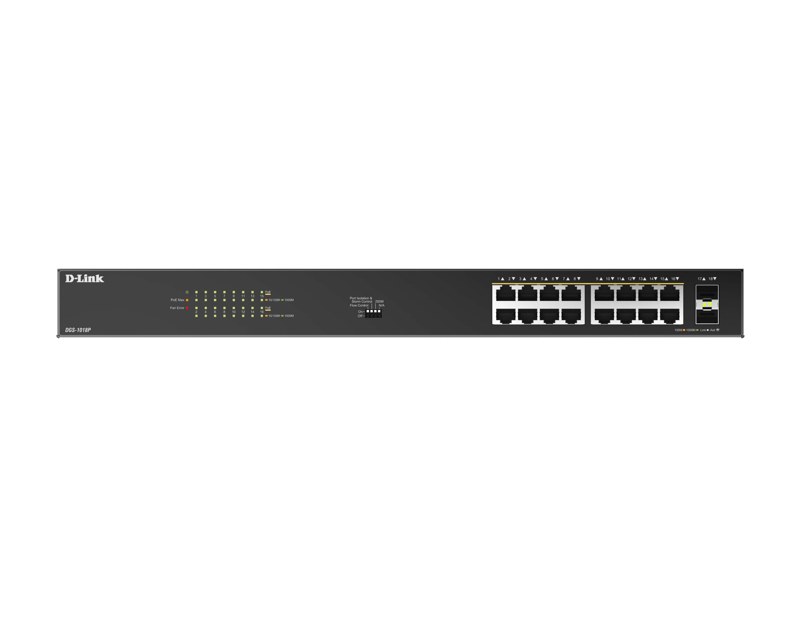 d-link-dgs-1000-dgs-1018p-18-port-gigabit-poe-switch-240w image 2