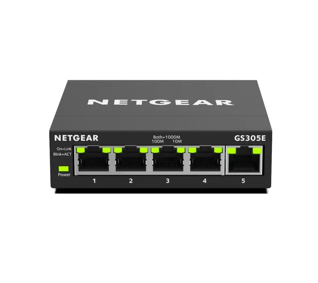 netgear-prosafe-gs305e-switch-5-port-gigabit-managed image 1