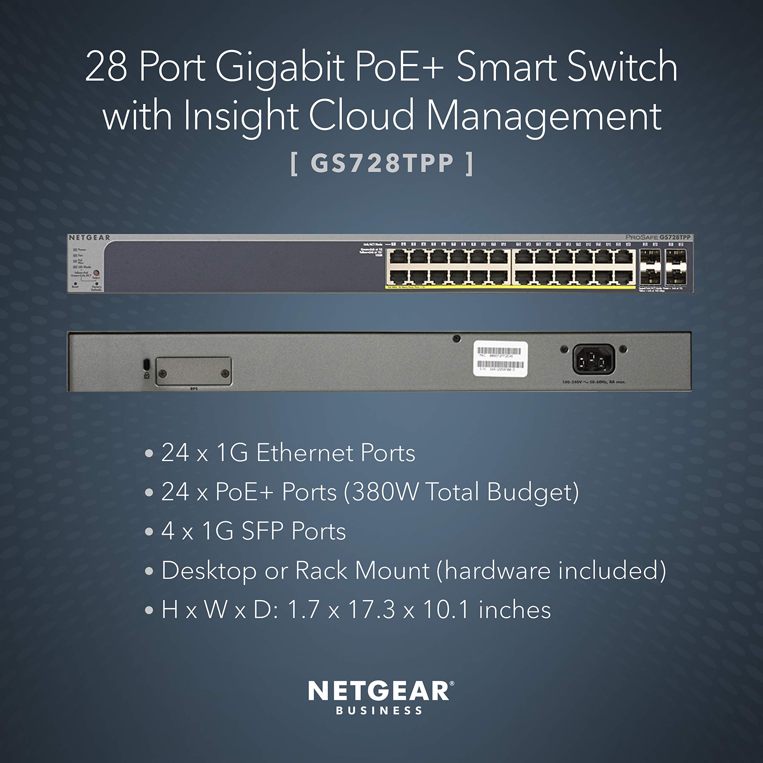 netgear-prosafe-gs728tpp-switch-24-port-gigabit-poe-380w image 2