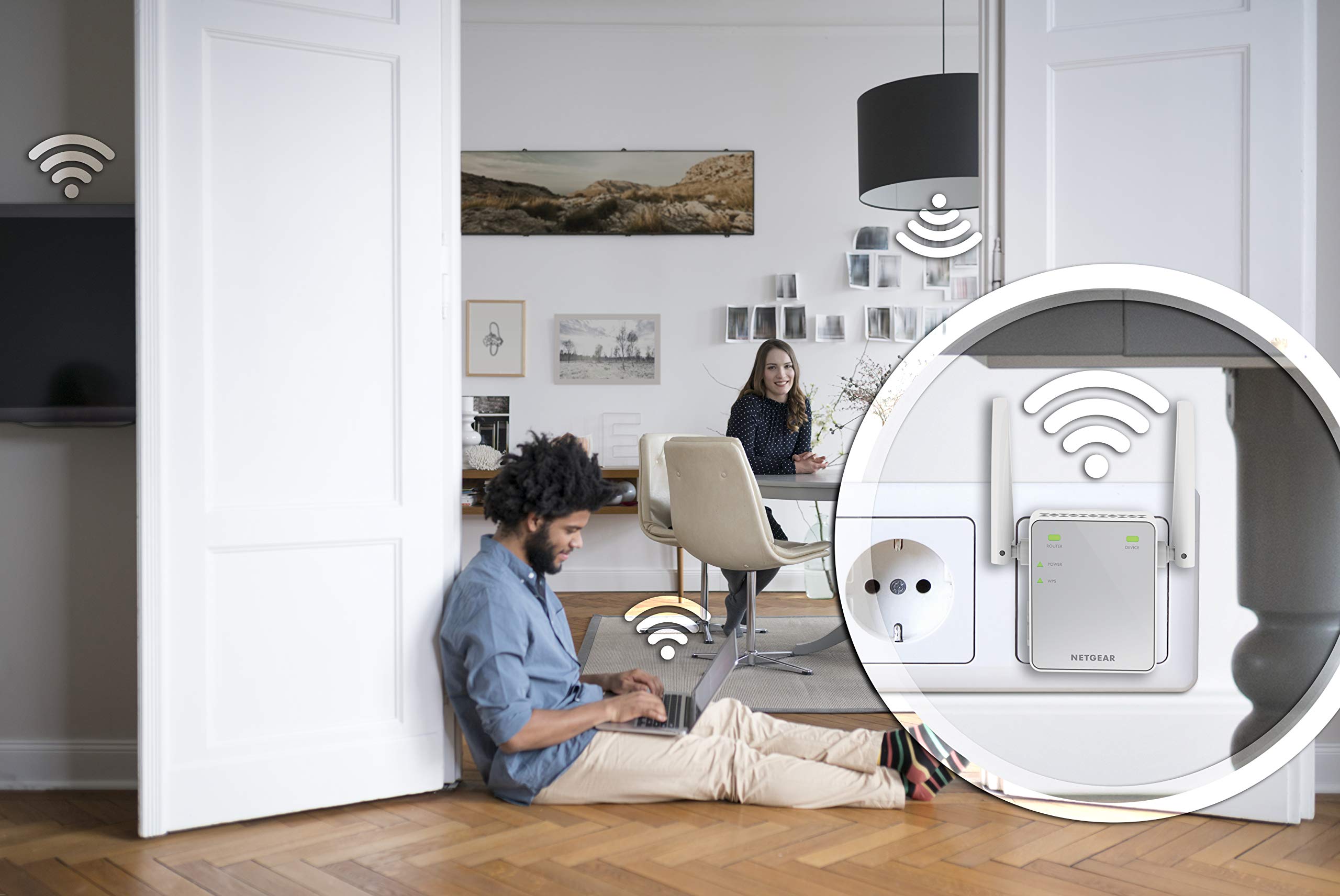 netgear-ex6120-ac1200-wlan-repeater-mit-lan-port-dual-band image 2