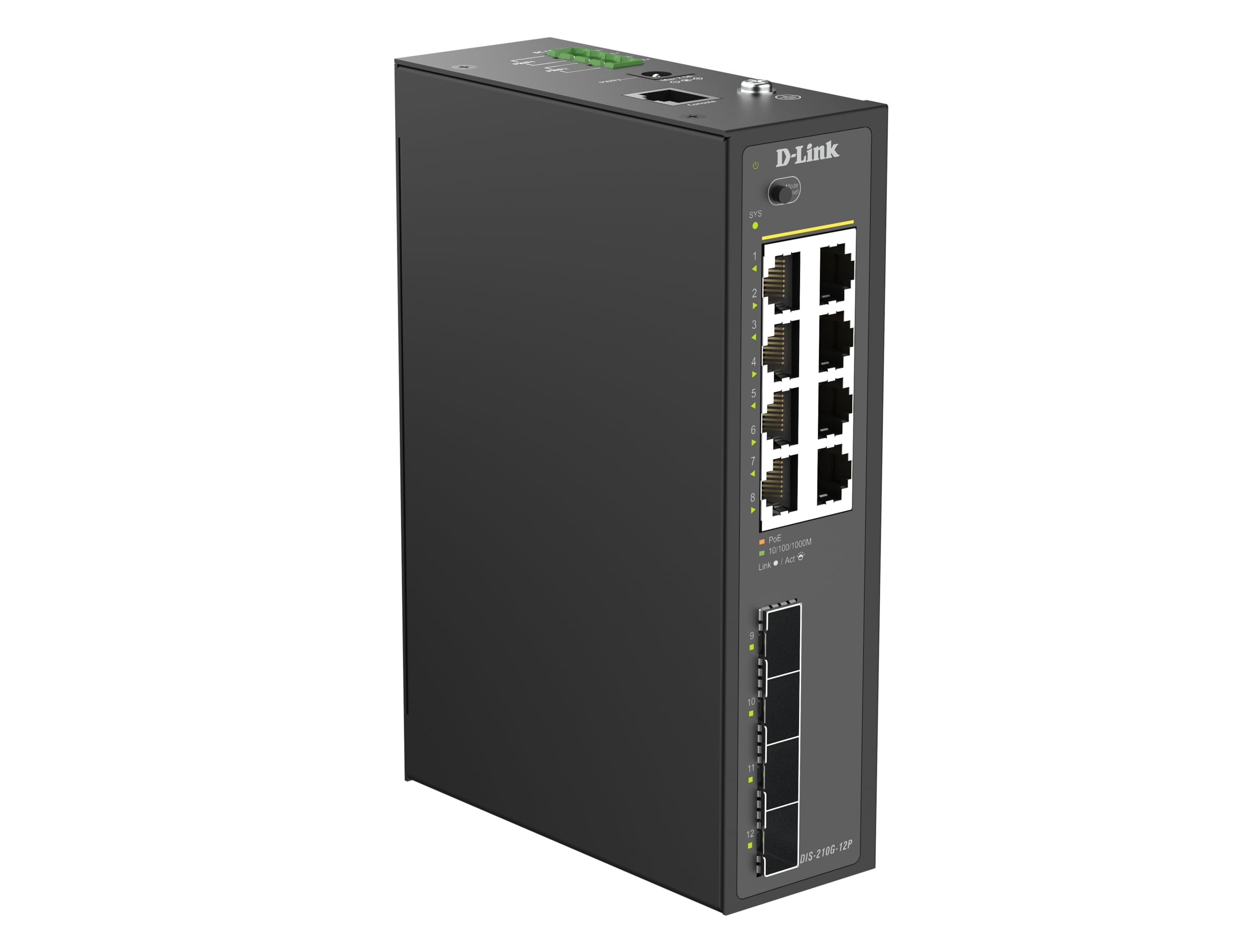 d-link-dis-210g-12p-industrie-switch-12-port-poe-240w image 2