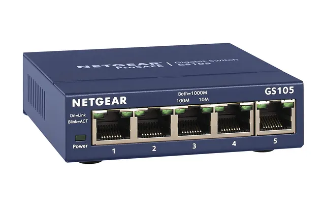 netgear-gs105ge-prosafe-5-port-gigabit-lan-switch-metall image 1