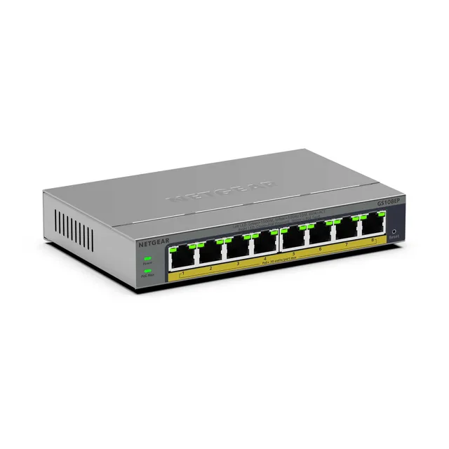 netgear-prosafe-gs108ep-8-port-gigabit-poe-switch-62w image 1