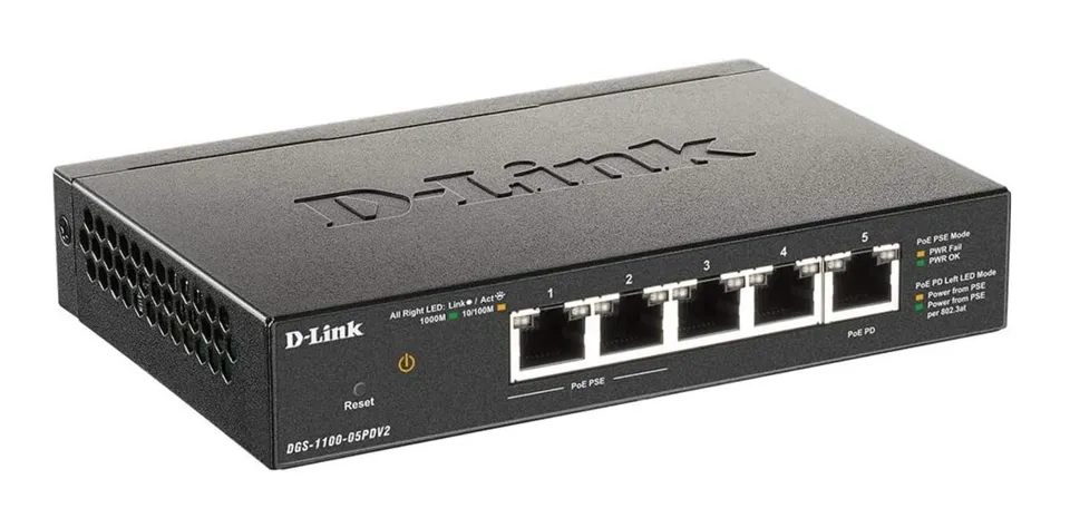 d-link-dgs-1100-05pdv2-5-port-gigabit-smart-switch-poe-metall image 1