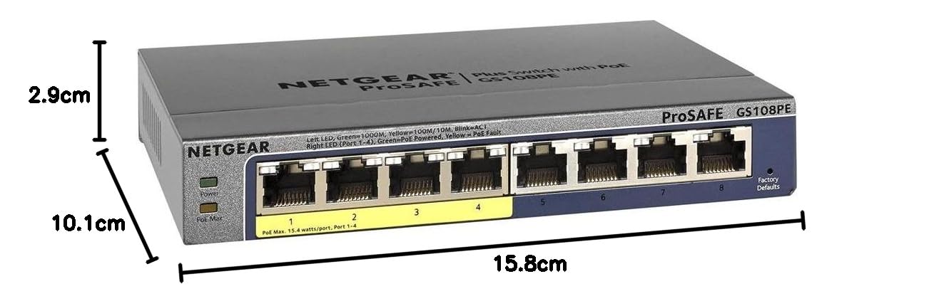 netgear-prosafe-gs108pe-8-port-gigabit-poe-switch-managed-53w image 3