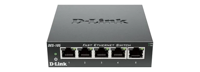 d-link-des-105-5-port-fast-ethernet-switch-unmanaged-metall image 1