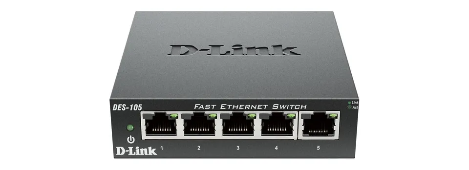 d-link-des-105-5-port-fast-ethernet-switch-unmanaged-metall image 1