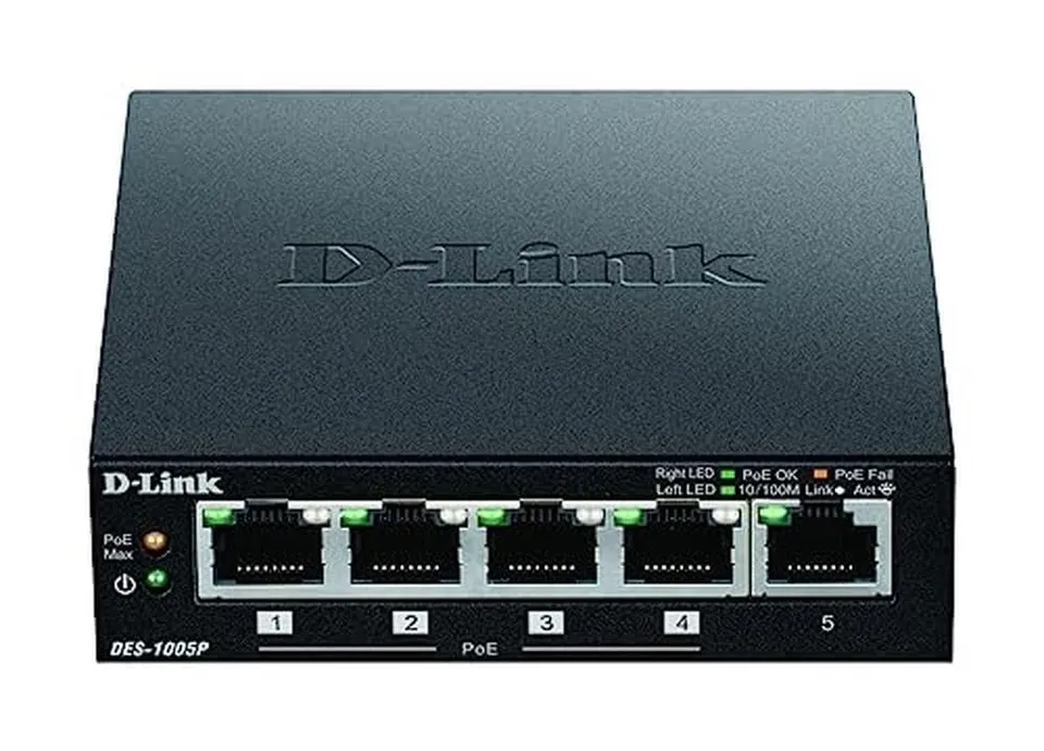 d-link-des-1005p-5-port-fast-ethernet-poe-switch-l-fterlos image 1