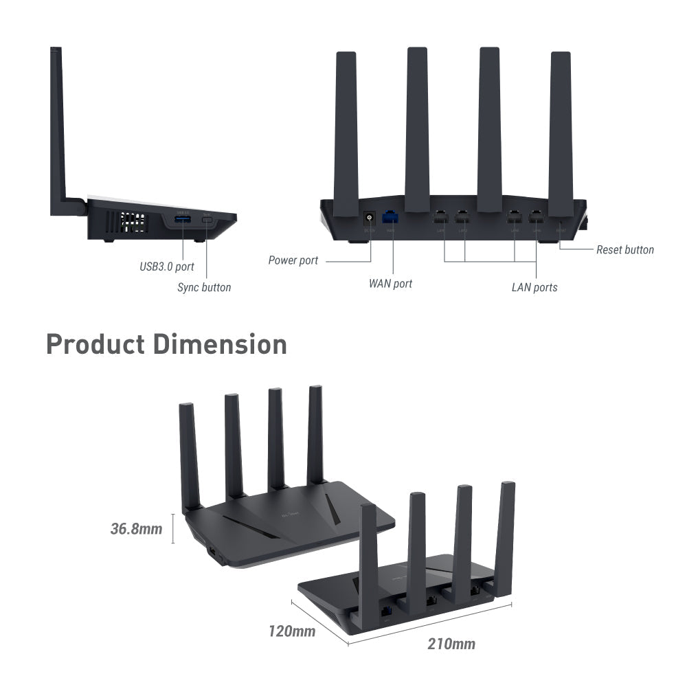 gl-inet-flint-gl-ax1800-wifi-6-router-dual-band-vpn-120-ger-te image 3