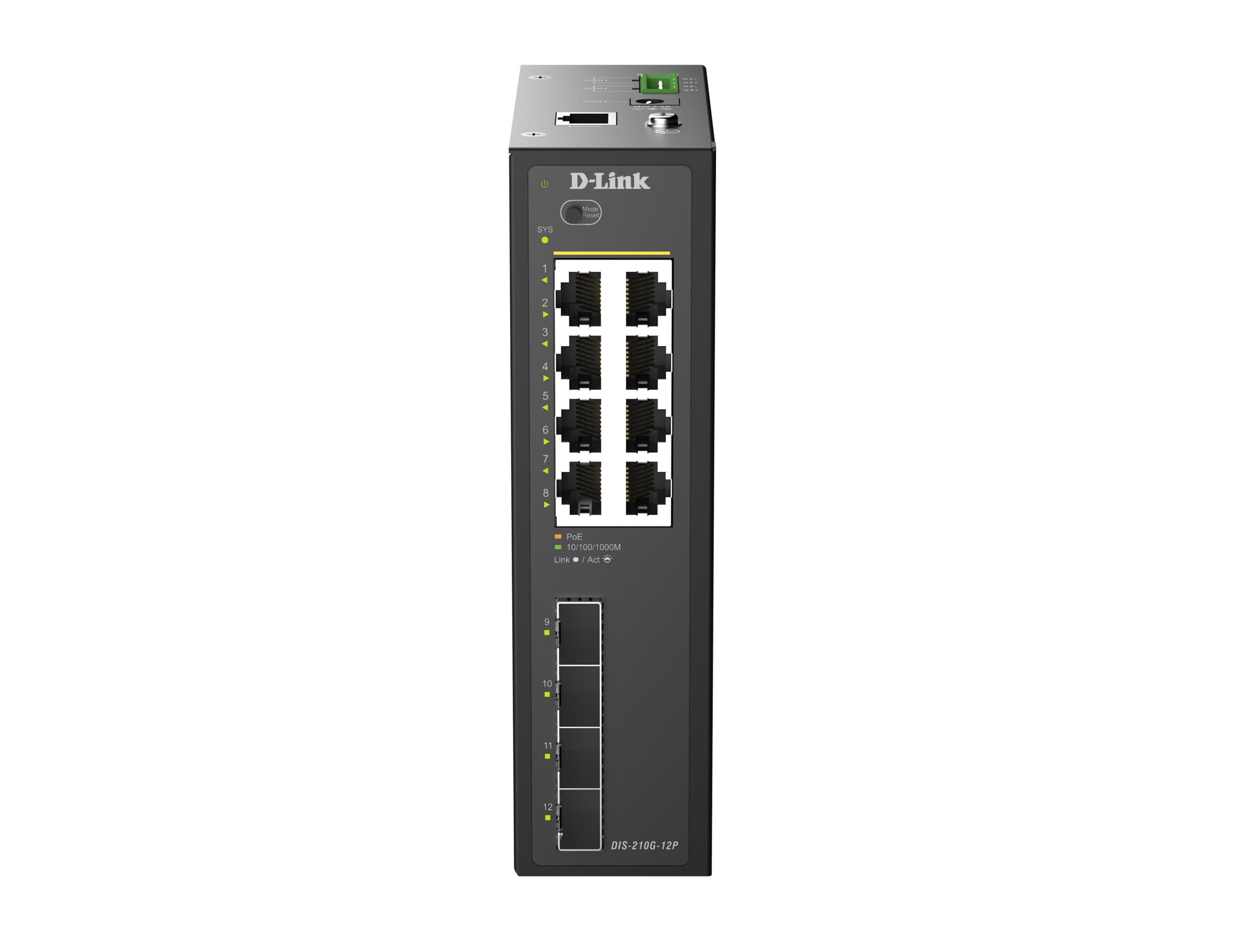 d-link-dis-210g-12p-industrie-switch-12-port-poe-240w image 3
