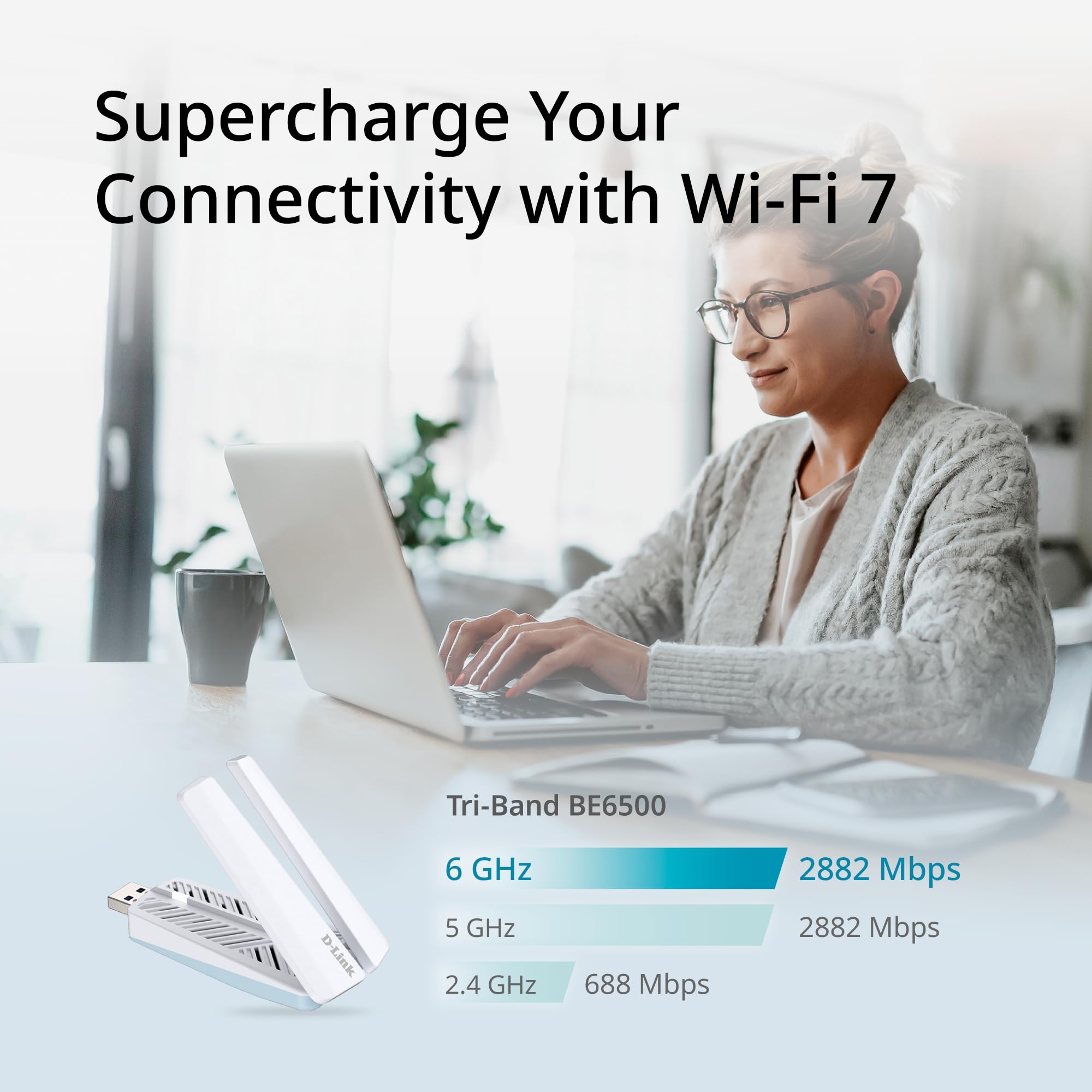 d-link-ae65u-be6500-wi-fi-7-usb-adapter-tri-band-wpa3 image 3