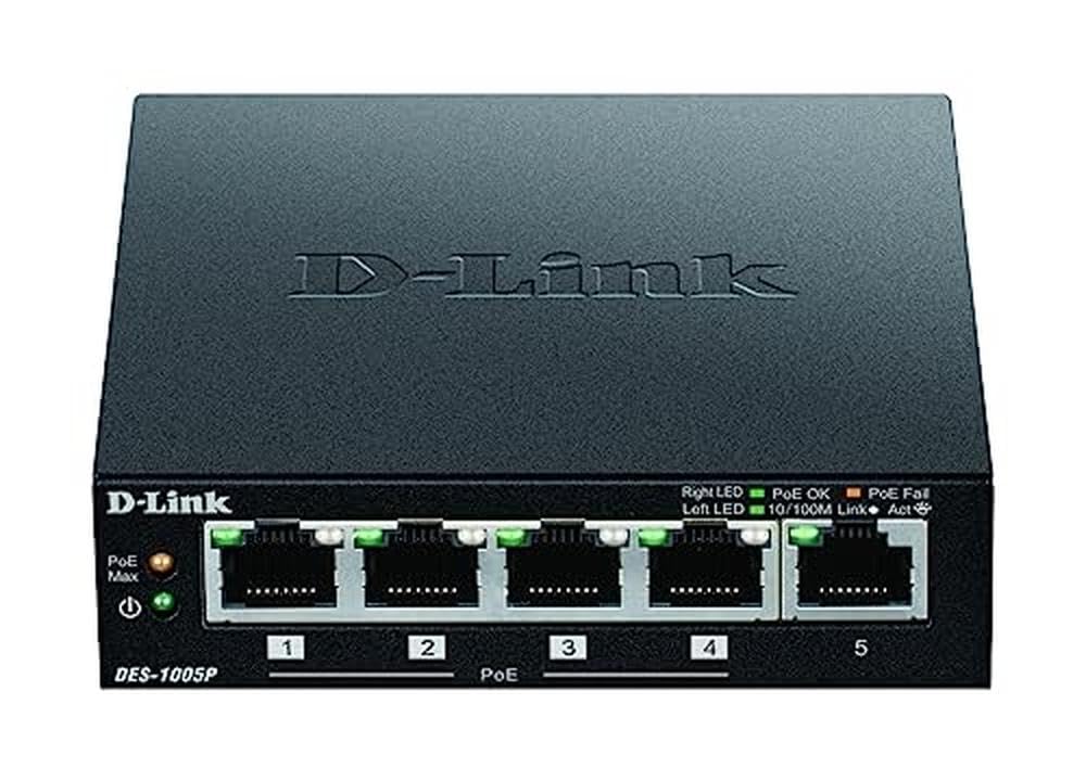 d-link-des-1005p-5-port-fast-ethernet-poe-switch-l-fterlos image 1