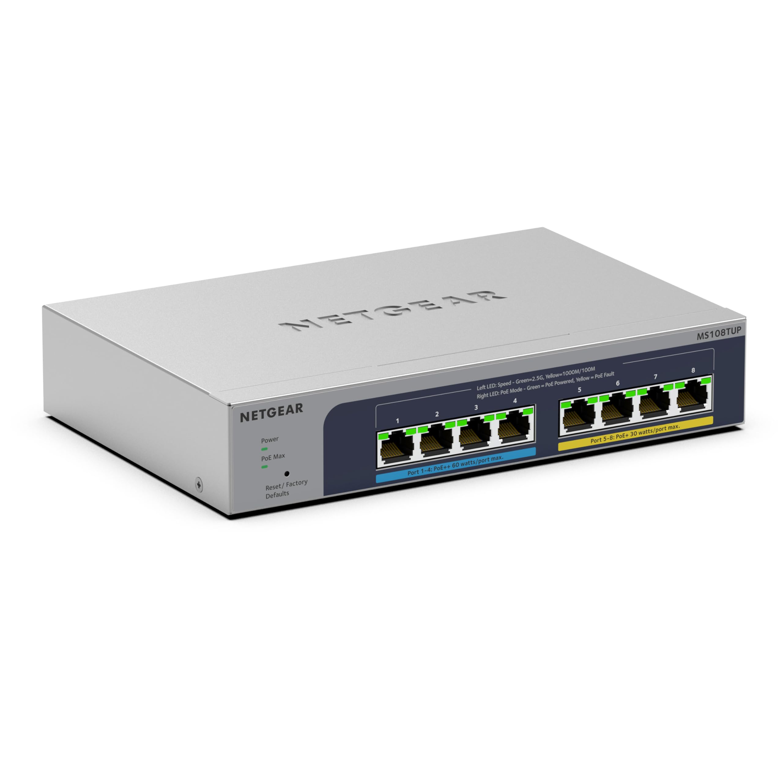 netgear-prosafe-ms108tup-8-port-2-5g-multigig-poe-switch image 1